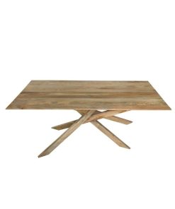 Eettafel DKD Home Decor Natuurlijk Mangohout (180 x 90 x 76 cm)