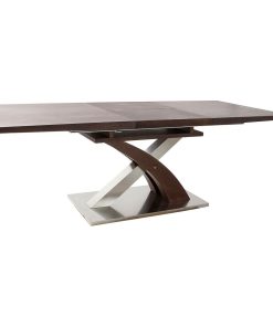 Eettafel DKD Home Decor Staal Aluminium 160 x 90 x 77 cm Hout MDF
