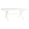 Eettafel DKD Home Decor Wit Metaal Mangohout 180 x 90 x 76 cm