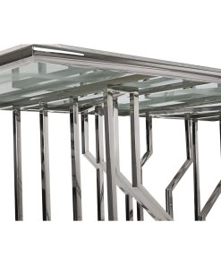 Alternative view of Eettafel DKD Home Decor Zilverkleurig Kristal Staal 180 x 90 x 75 cm Wit