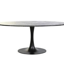 Eettafel DKD Home Decor Zwart Metaal Marmer 180 x 100 x 76 cm