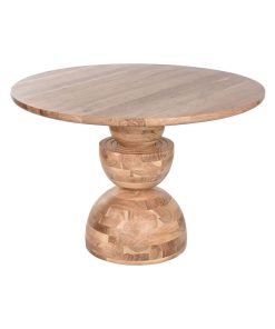 Eettafel Home ESPRIT Bruin Natuurlijk Acacia 115 x 115 x 76 cm