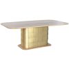 Eettafel Home ESPRIT Gouden Blik Mangohout 210 x 110 x 76 cm