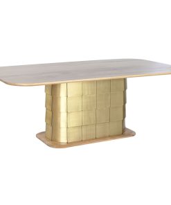 Eettafel Home ESPRIT Gouden Blik Mangohout 210 x 110 x 76 cm