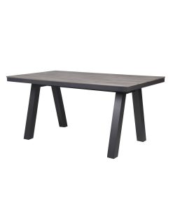 Eettafel Home ESPRIT Grijs Aluminium polyestyreen 160 x 90 x 77 cm