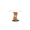 Eettafel Home ESPRIT Marmer Acacia 106 x 106 x 76 cm