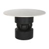 Eettafel Home ESPRIT Marmer Mangohout 120 x 120 x 76 cm