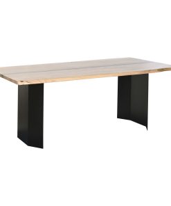 Eettafel Home ESPRIT Metaal Acacia 200 x 100 x 76 cm