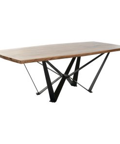 Eettafel Home ESPRIT Metaal Acacia 220 x 100 x 76 cm