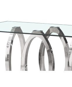 Alternative view of Eettafel Home ESPRIT Staal Gehard glas 160 x 90 x 76 cm