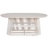 Eettafel Home ESPRIT Wit Mindi hout 180 x 100 x 75 cm