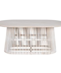 Eettafel Home ESPRIT Wit Mindi hout 180 x 100 x 75 cm