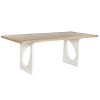 Eettafel Home ESPRIT Wit Natuurlijk Gerecycleerd Hout Mangohout 200 x 100 x 77 cm 200