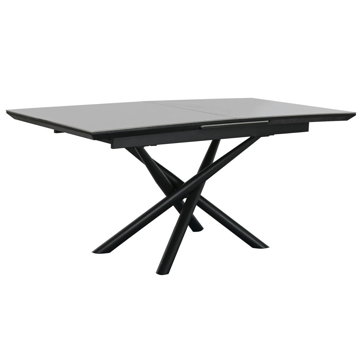 Eettafel Home ESPRIT Zwart Grijs Metaal Keramisch 160 x 90 x 76 cm