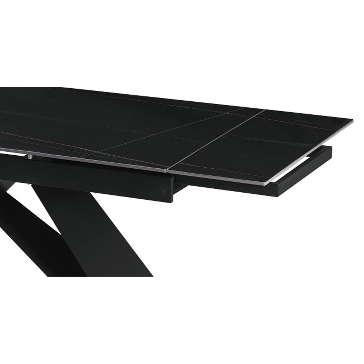 Eettafel Home ESPRIT Zwart Metaal Keramisch 160 x 90 x 75 cm - Afbeelding 2