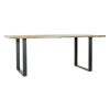 Eettafel Home ESPRIT Zwart Natuurlijk Metaal Mangohout 200 x 100 x 76 cm