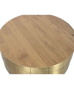 Alternative view of Hoofdtafel Home ESPRIT Gouden 90 x 90 x 45 cm