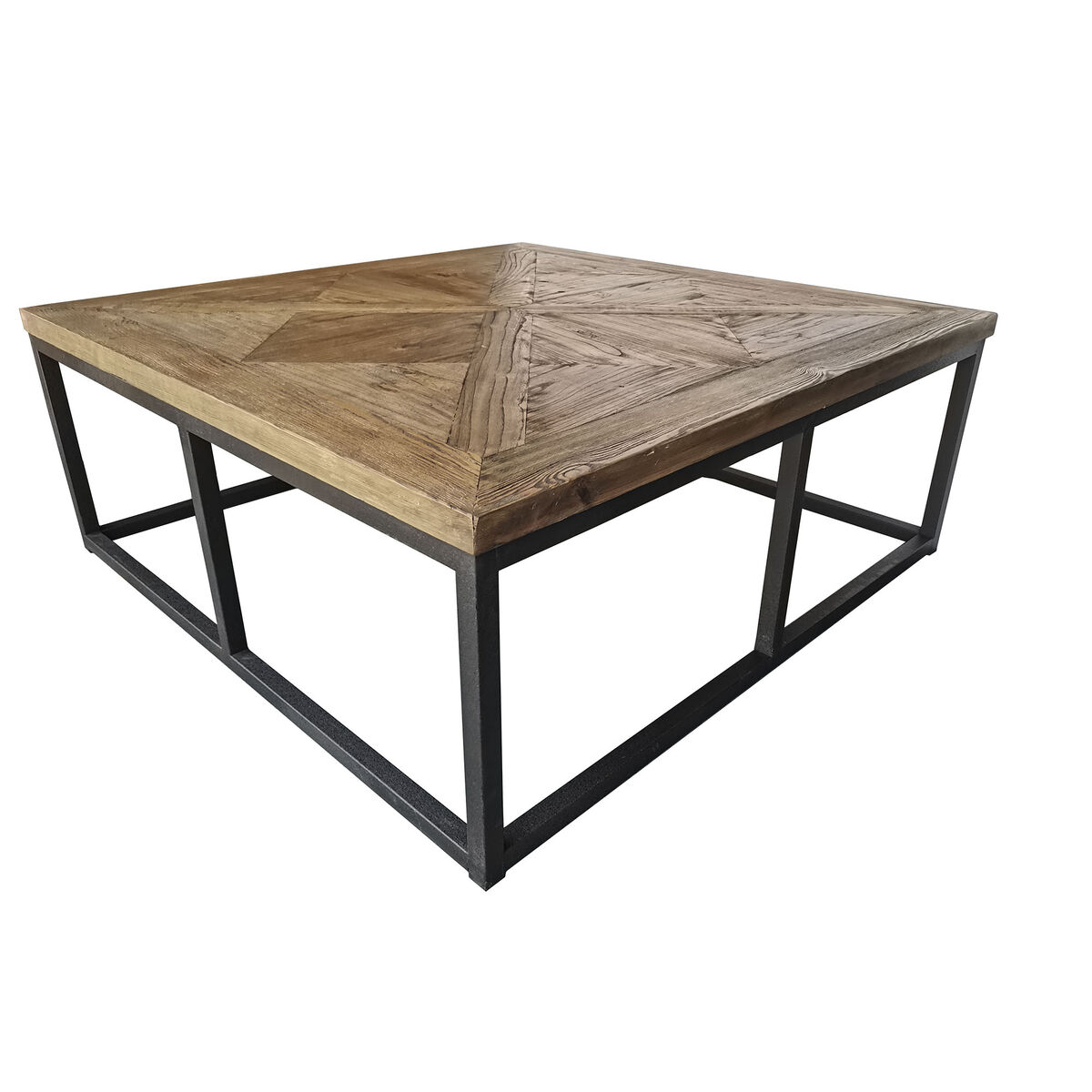 Hoofdtafel Home ESPRIT Hout Metaal 120 x 120 x 45 cm - Afbeelding 2