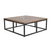 Hoofdtafel Home ESPRIT Hout Metaal 120 x 120 x 45 cm