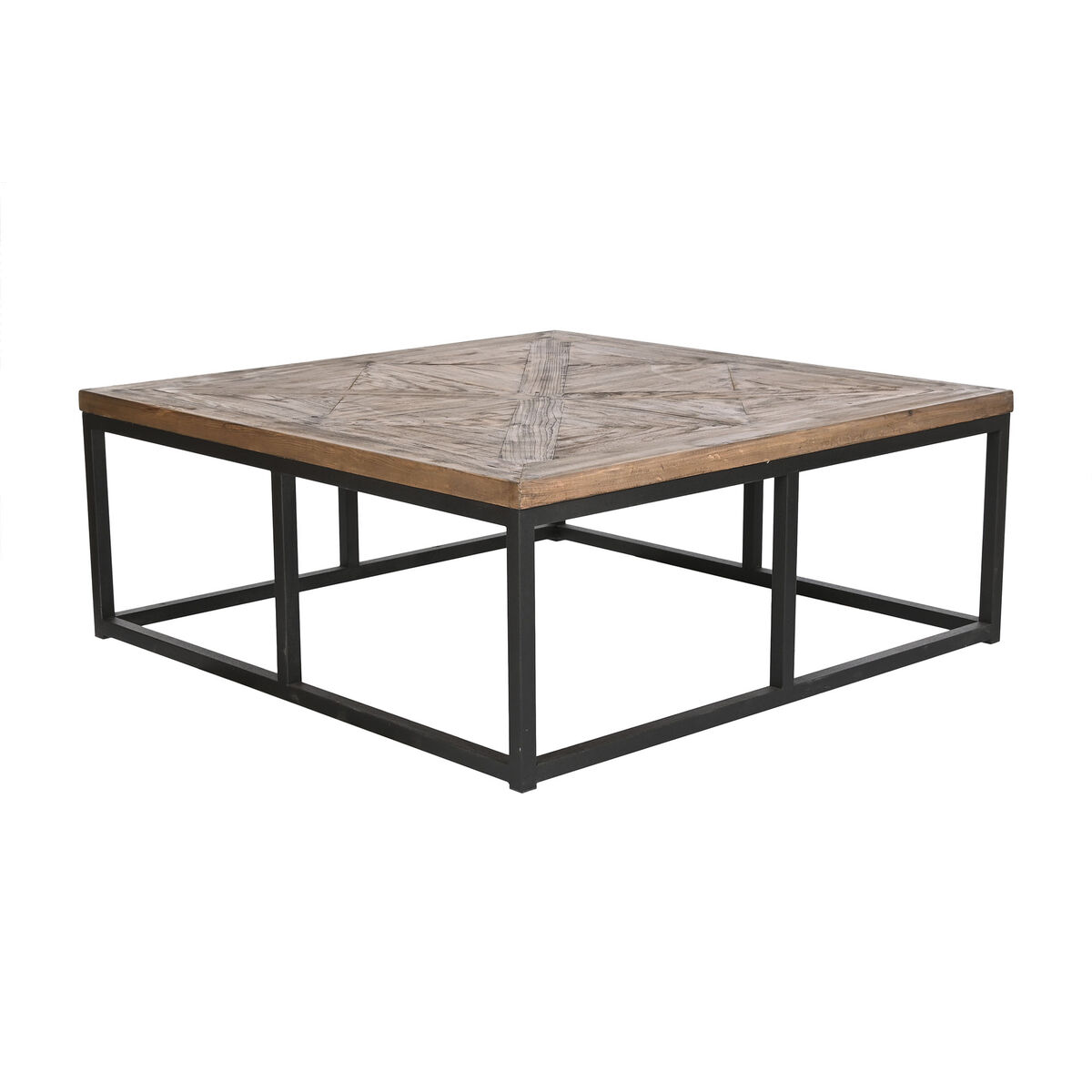 Hoofdtafel Home ESPRIT Hout Metaal 120 x 120 x 45 cm