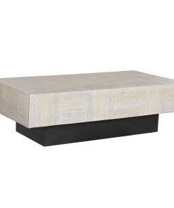 Hoofdtafel Home ESPRIT Zwart Beige Hout 150 x 77 x 46 cm