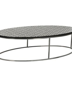 Hoofdtafel Home ESPRIT Zwart Ivoor 150 x 80 x 40 cm