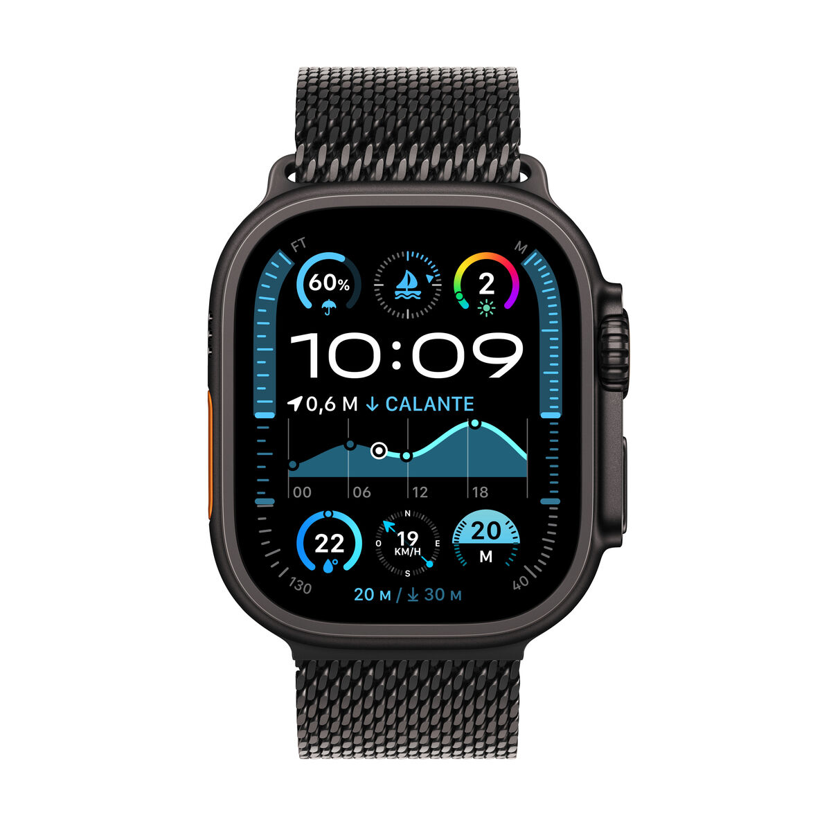 Horloge Heren Apple MX4W3TY/A Zwart - Afbeelding 2