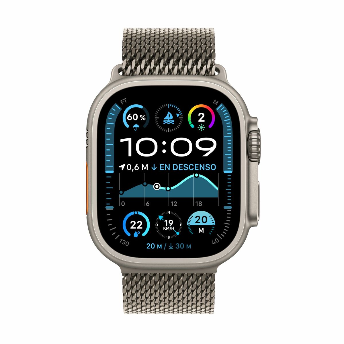 Horloge Heren Apple MX5R3TY/A Titanium 49 mm - Afbeelding 2