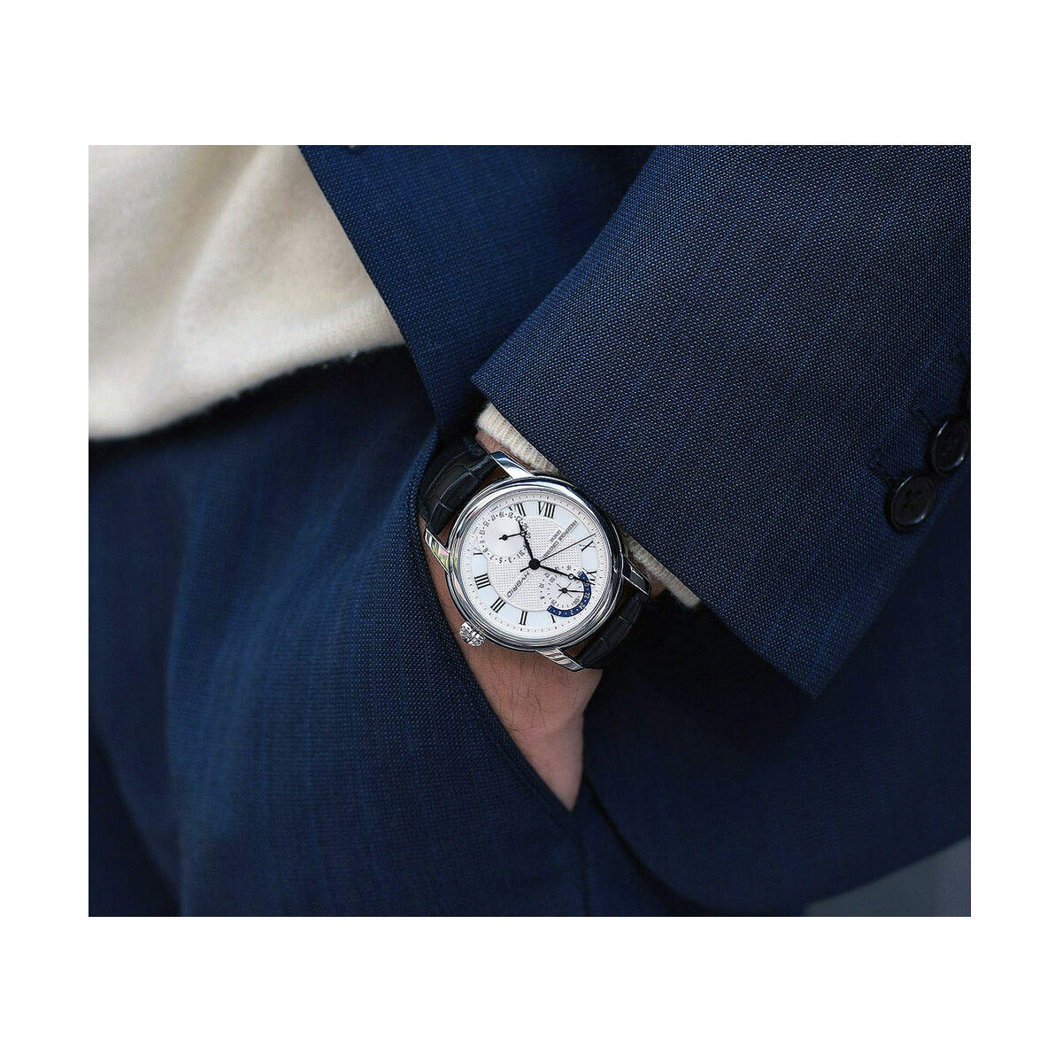 Horloge Heren Frederique Constant HYBRID MANUFACTURE BLUETOOTH Zwart - Afbeelding 2