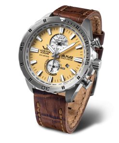 Horloge Heren Vostok Beige (Ø 47 mm)