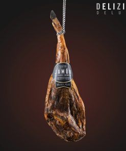 Alternative view of Iberische ham van met graan gevoerde varkens Delizius Deluxe