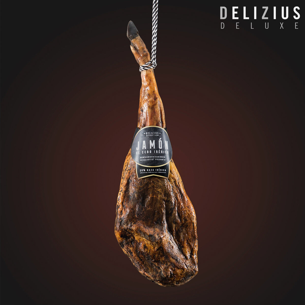 Iberische ham van met graan gevoerde varkens Delizius Deluxe - Afbeelding 2