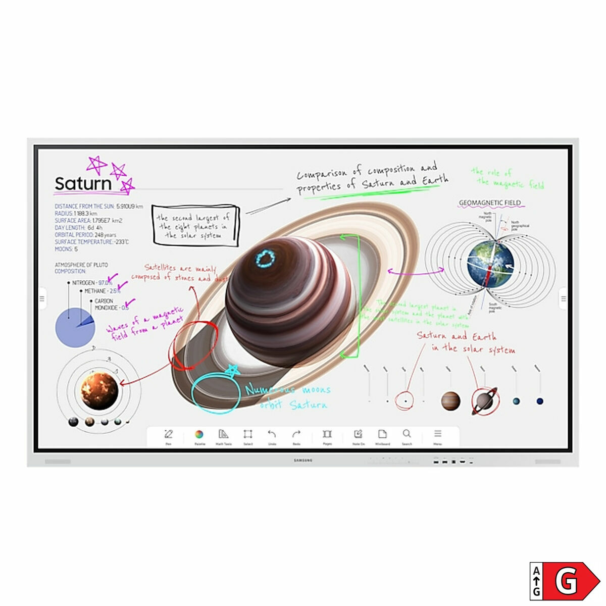 Interactief Touch Screen Samsung WM75B 75" 60 Hz 4K Ultra HD - Afbeelding 2