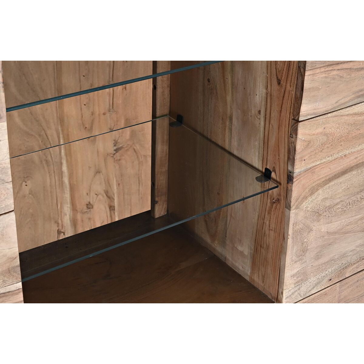 Kast DKD Home Decor 145 x 40 x 153 cm Kristal Bruin Acacia - Afbeelding 2