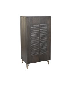 Kast DKD Home Decor Bruin Metaal Mangohout 70 x 45 x 142 cm