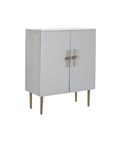Kast DKD Home Decor Wit Gouden Ijzer Mangohout 85 x 45 x 110 cm BAR