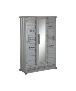 Kast Home ESPRIT Container Hemelsblauw Metaal 112 x 46 x 174 cm