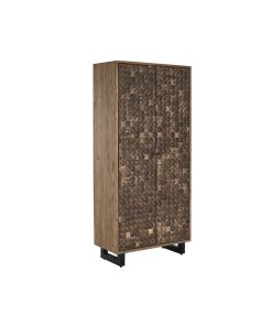 Kast Home ESPRIT Teakhout Kokosvezel 85 X 40 X 185 cm