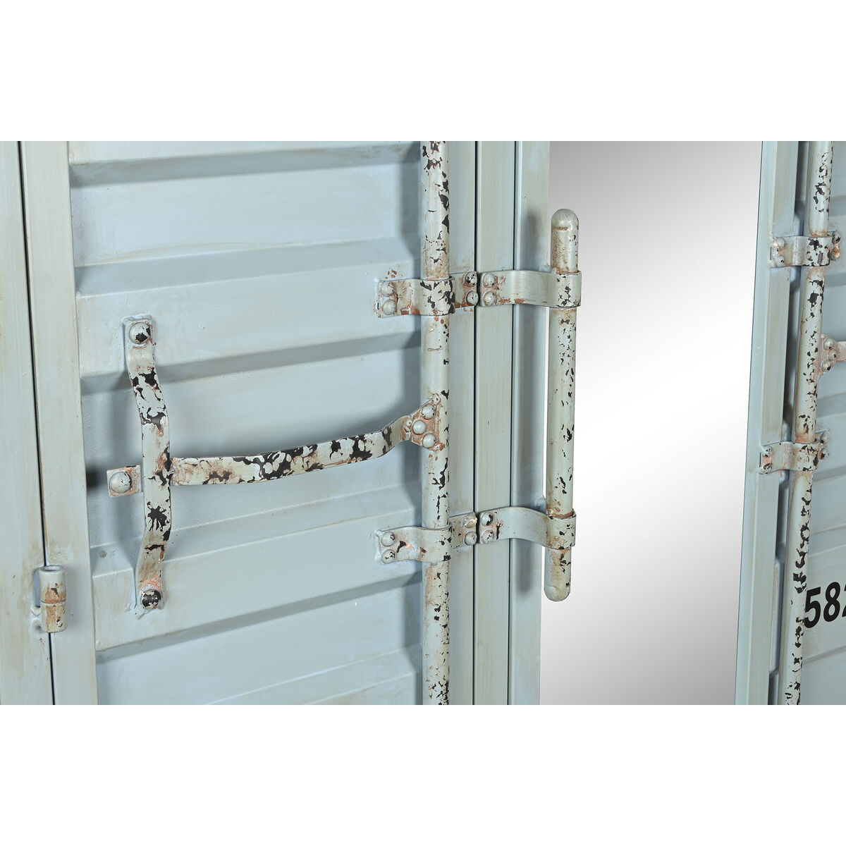 Kast Home ESPRIT Turkoois Hemelsblauw 112 x 46 x 174 cm - Afbeelding 2
