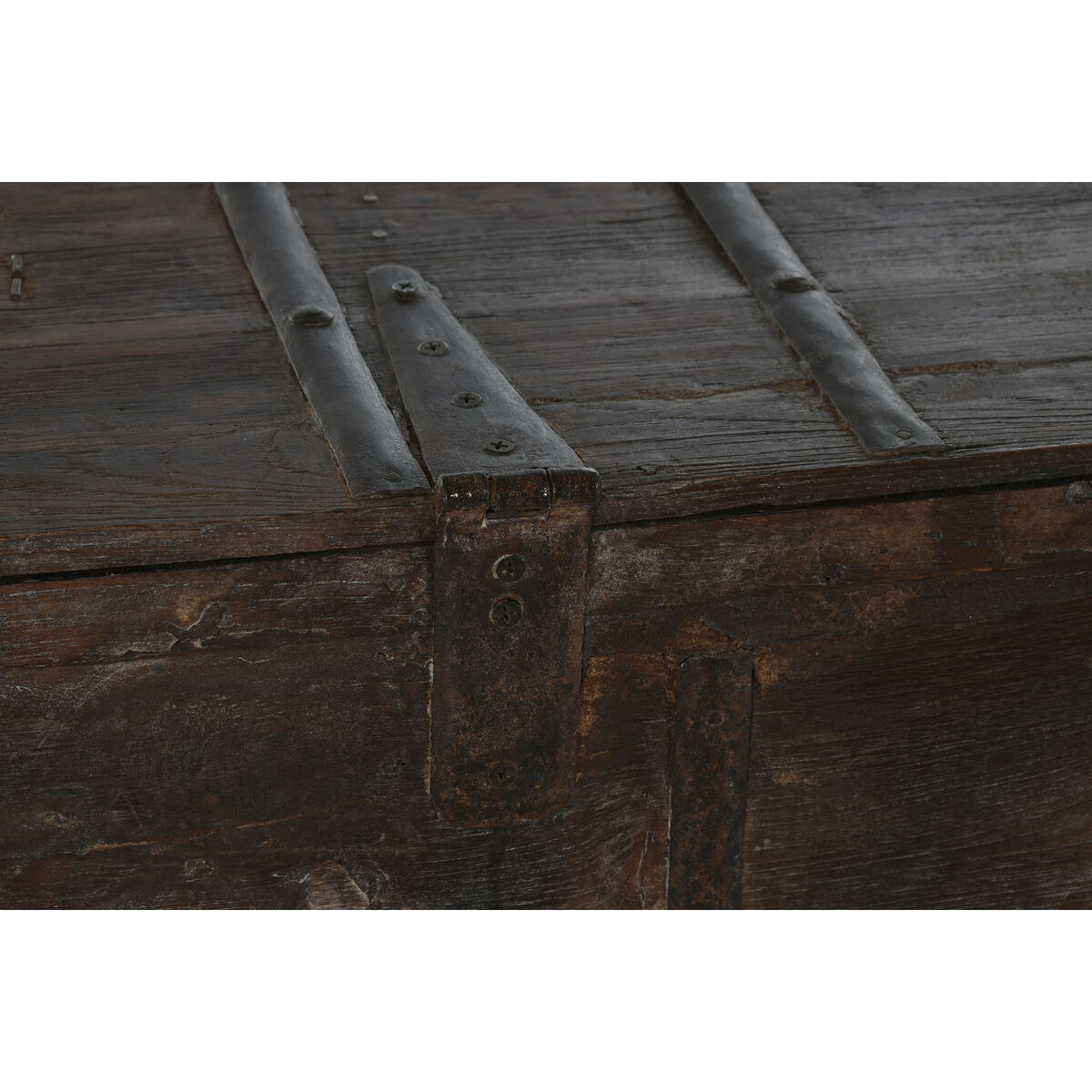 Kist Home ESPRIT Bruin Ijzer Teakhout 137 x 44 x 98 cm - Afbeelding 2