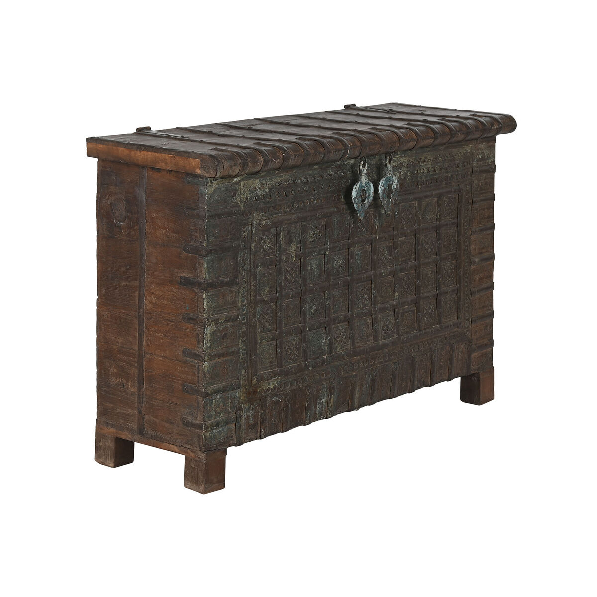 Kist Home ESPRIT Bruin Ijzer Teakhout 137 x 44 x 98 cm