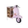 Ladenkast DKD Home Decor 100 x 68 x 105 cm Metaal Motorfiets Licht Roze Mangohout