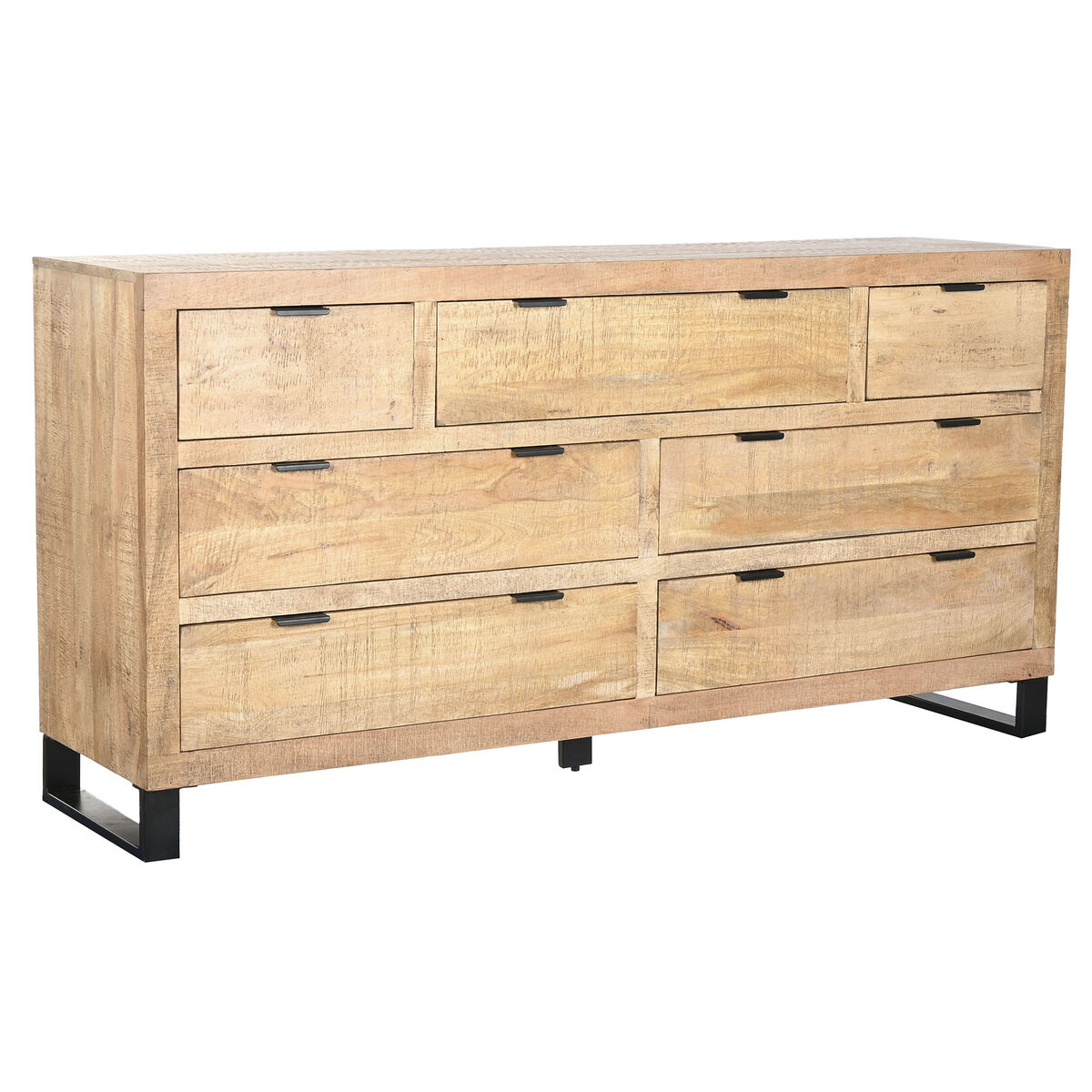 Ladenkast Home ESPRIT Bruin Zwart Alpino 180 x 45 x 91 cm