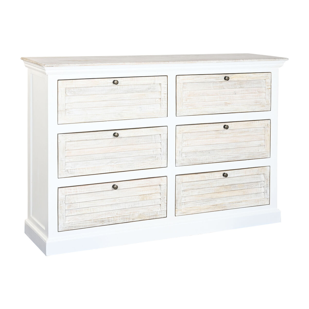 Ladenkast Home ESPRIT Wit Natuurlijk 150 x 40 x 100 cm - Afbeelding 2