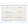 Ladenkast Home ESPRIT Wit Natuurlijk 150 x 40 x 100 cm