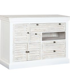 Ladenkast Home ESPRIT Wit Versleten 115 x 40 x 80 cm
