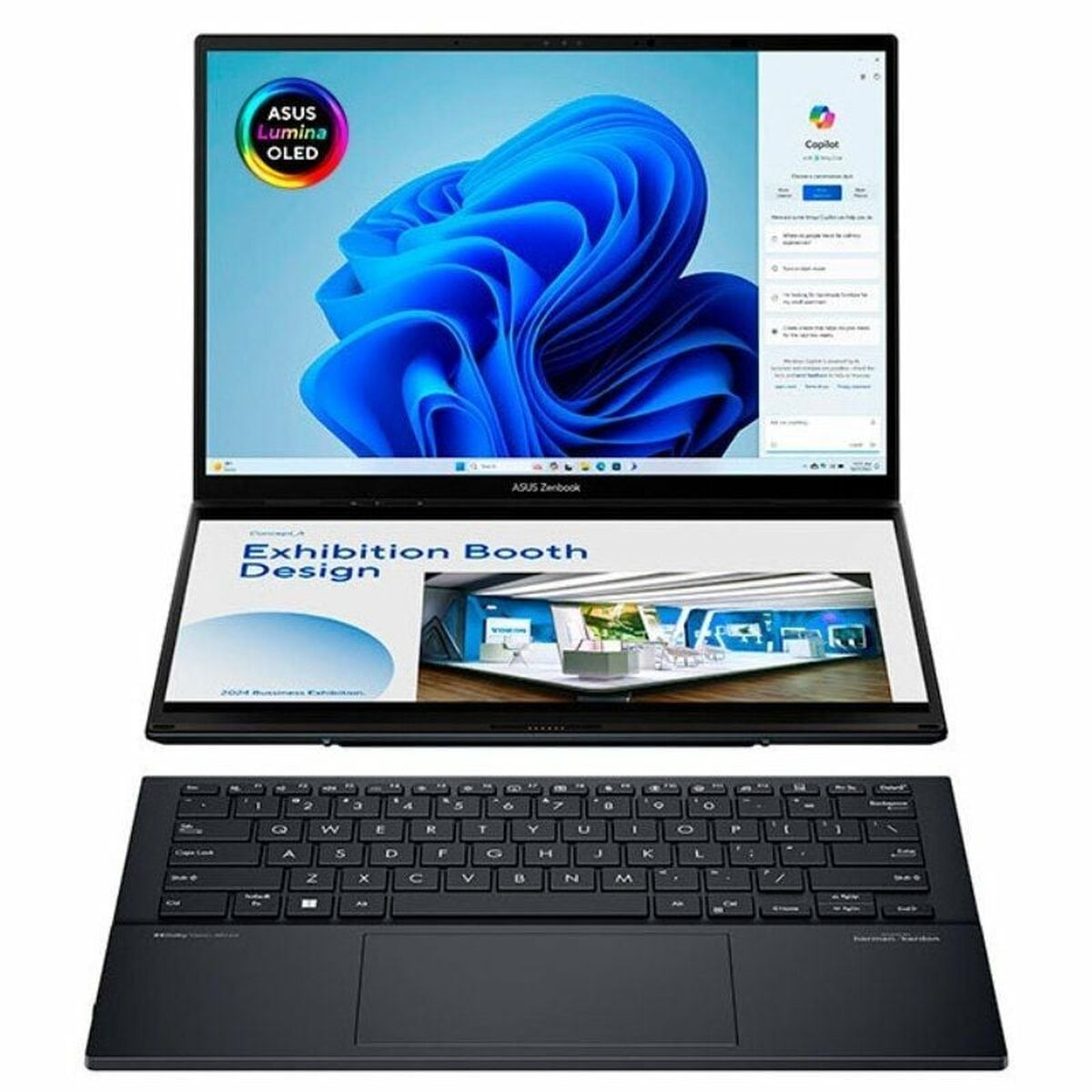 Laptop 2 in 1 Asus ZenBook Duo OLED UX8406CA-PZ152W 14" Qwerty Spaans 1 TB SSD