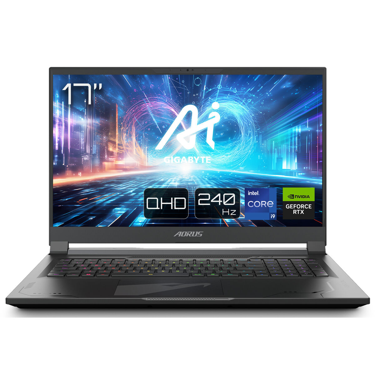 Laptop Aorus 17X AZF-B5ES665SP 17" i9-13900HX intel core i9-13980hx 32 GB RAM 2 TB 2 TB SSD Nvidia Geforce RTX 4090 Qwerty Spaan