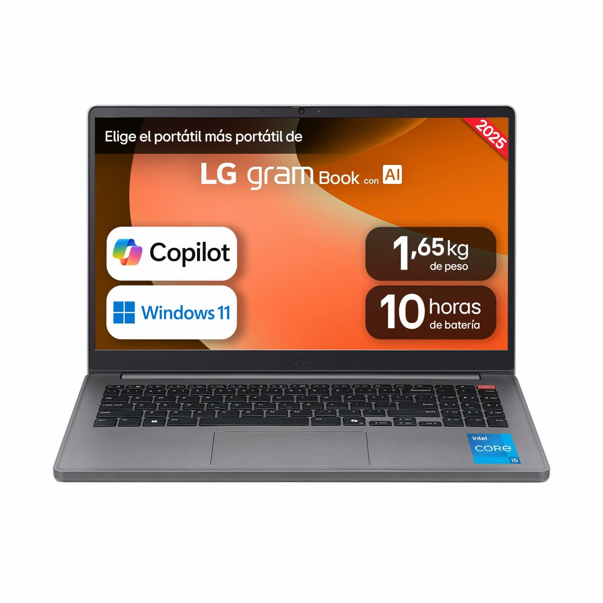 Laptop LG Qwerty Spaans 15" 16 GB RAM 512 GB SSD (Refurbished A) - Afbeelding 2