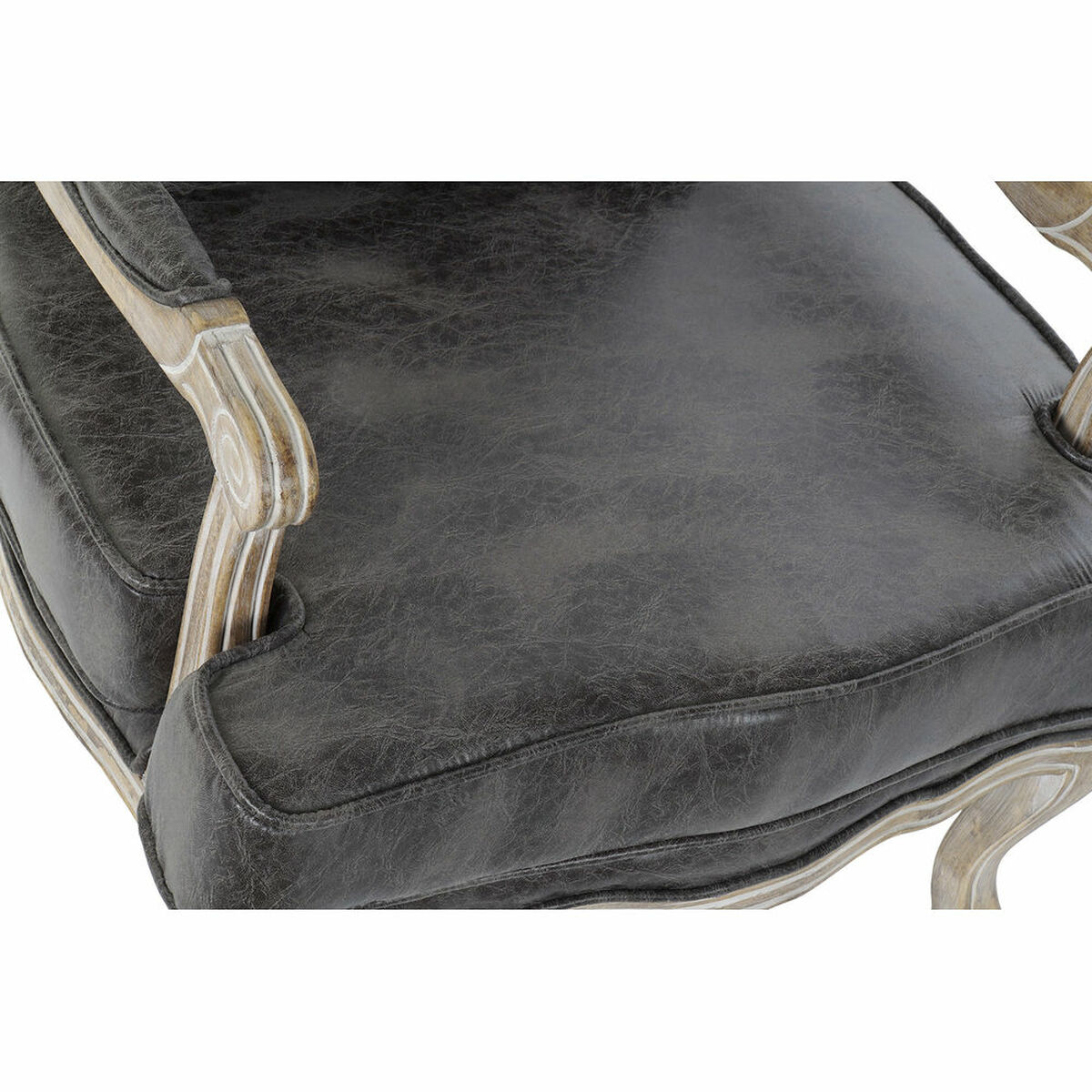Leunstoel DKD Home Decor Bruin Natuurlijk 70 x 66 x 94 cm - Afbeelding 2